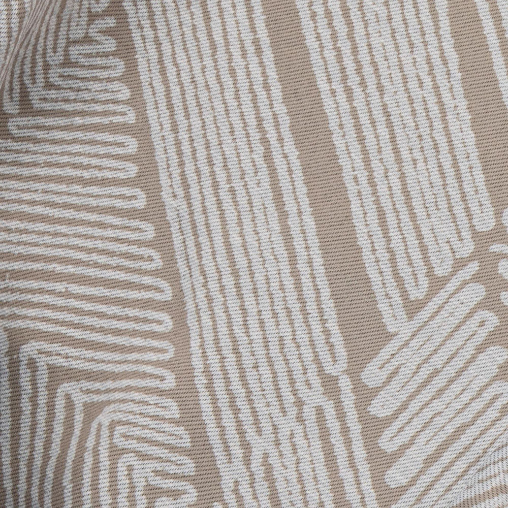 Alan Symonds Cream Geometric Aztec Print Blackout Ring Top Eyelet Curtains 168 x 229cm Image 6
