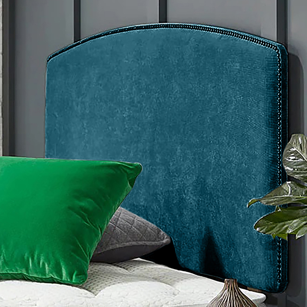 Eleganza Home Russo Double Teal Naples Strutted Headboard Image 1