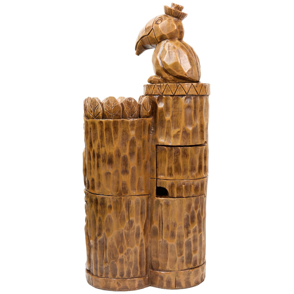 Tiki Stacks Outdoor Water Feature Brown Image 3