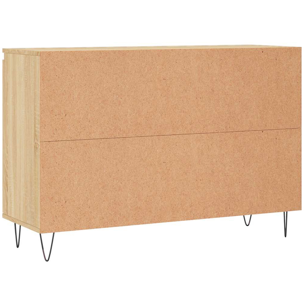 vidaXL 2 Door 2 Drawer Sonoma Oak Sideboard Image 8