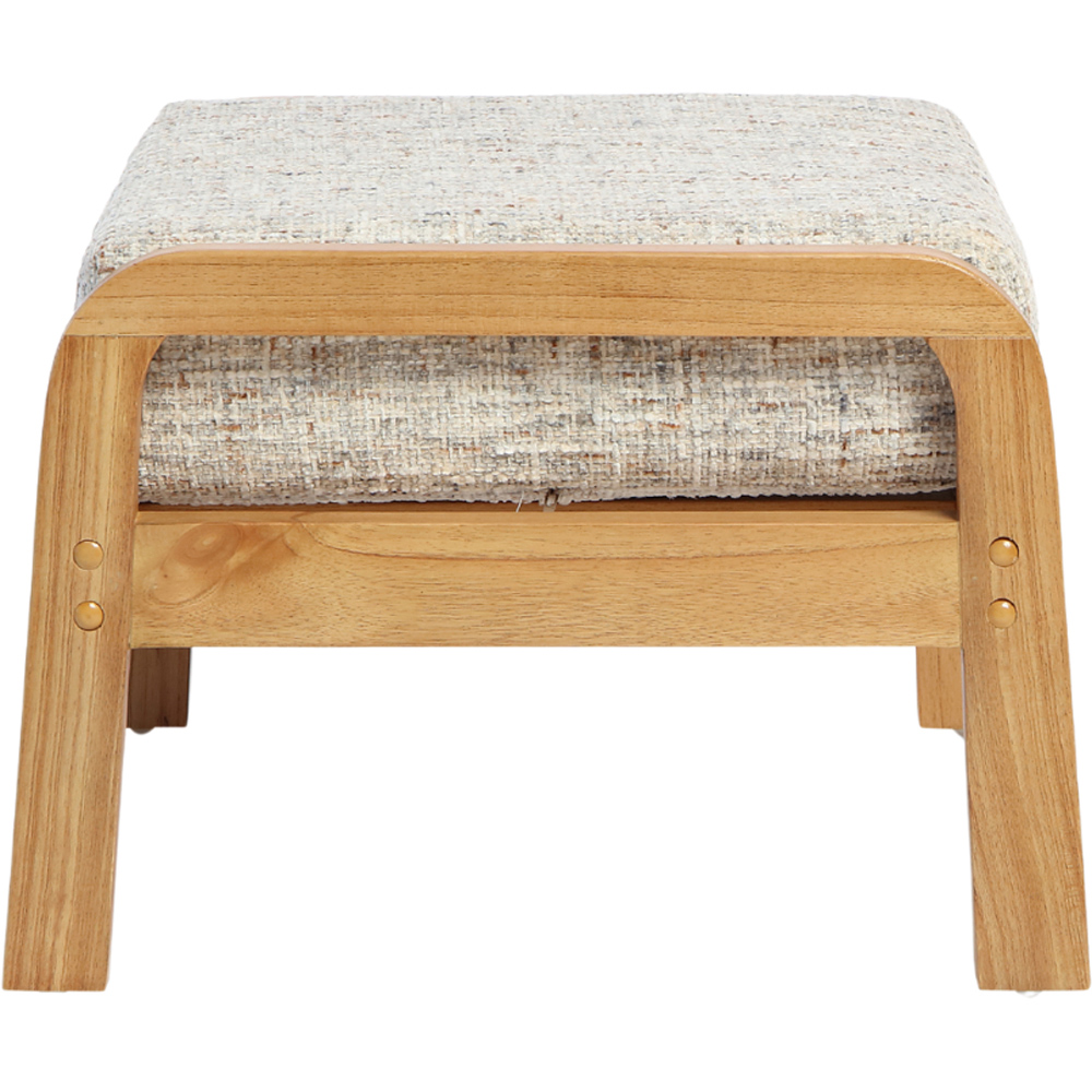 Desser Dubai Light Oak Natural Rattan Farrow Footstool Image 4