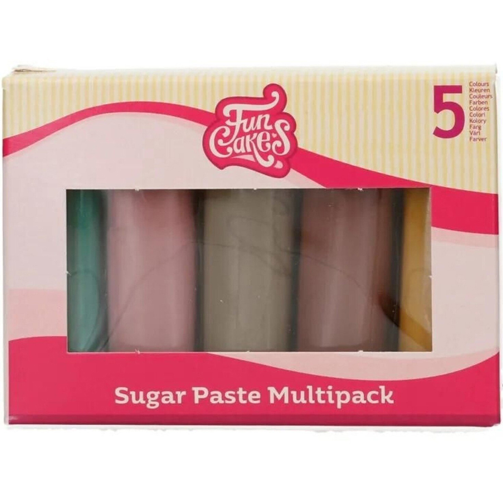 Pack of 5 FunCake Sugar Paste - Neutrals Image