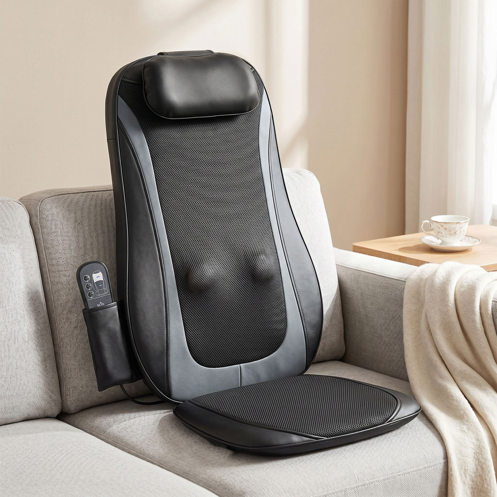 HOMCOM Heat and Deep Tissue Back Massager Home Office Chair Image 2