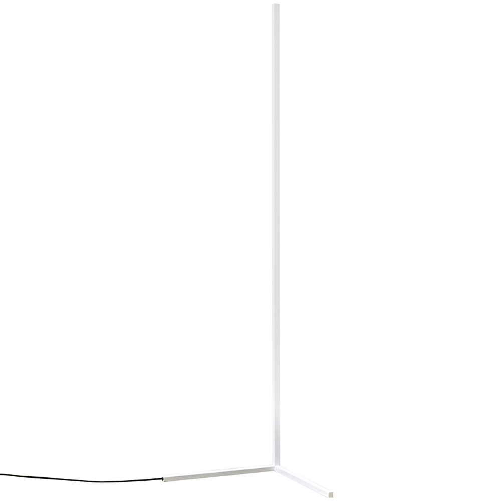 ValueLights Triton White LED Floor Lamp Image 1