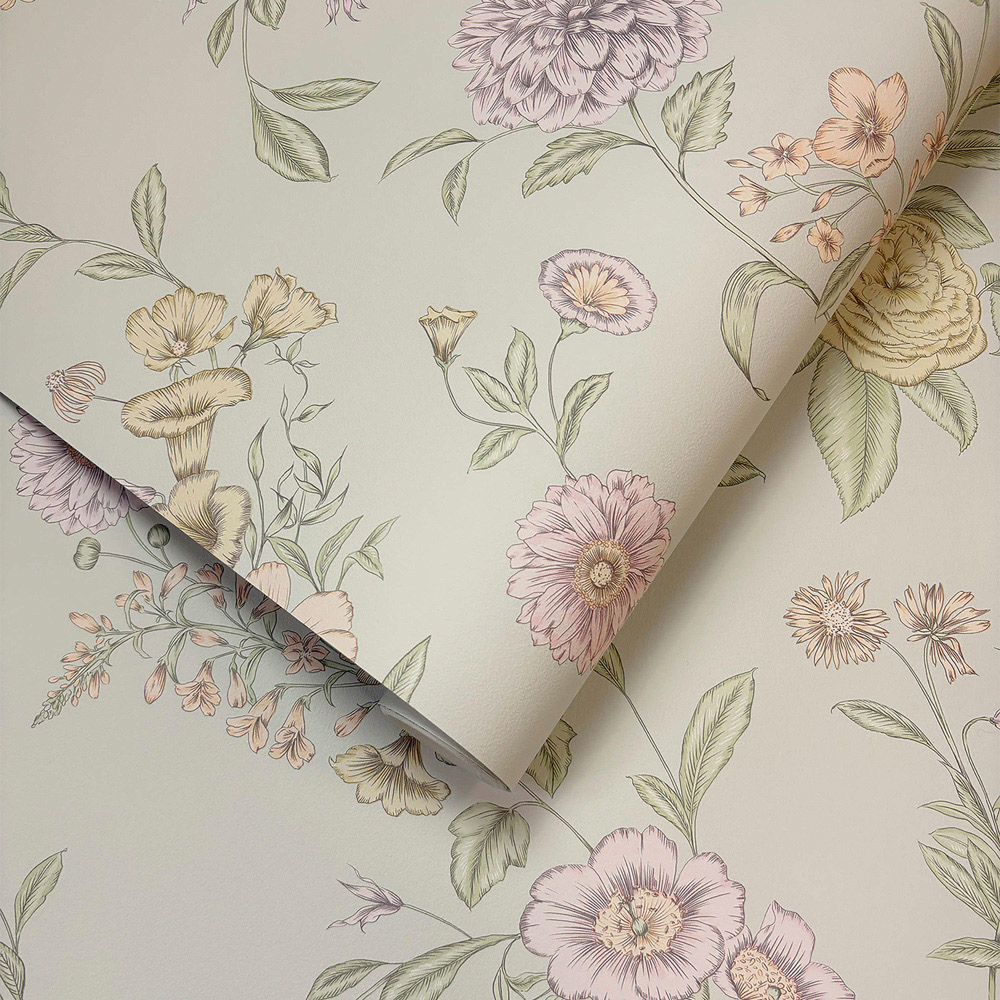 Rasch Wallpaper Chelsea Florals Pistachio Wallpaper Image 2