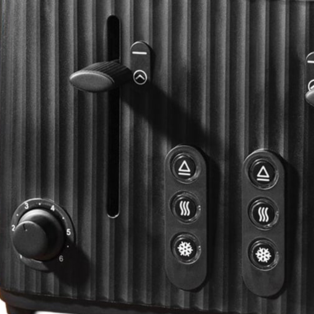 Kitchen Master 4 Slice Toaster  - Black Image 3