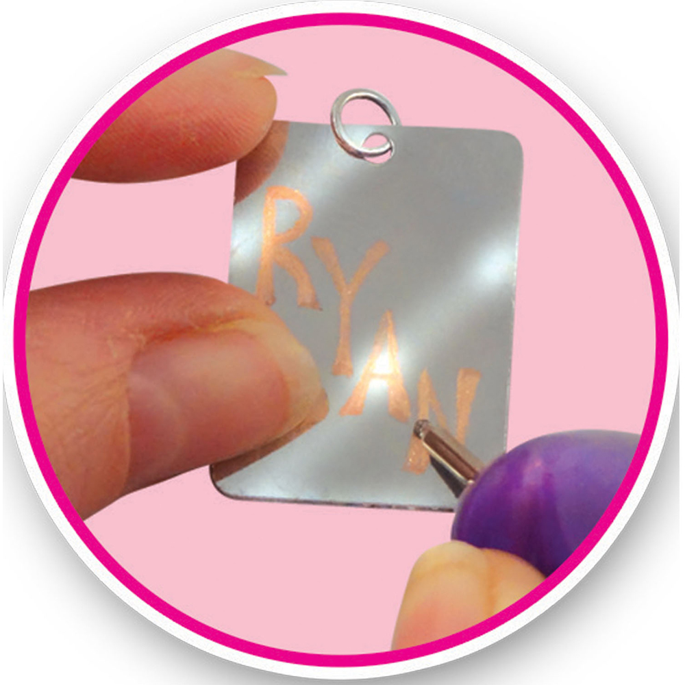 Small World Toys Make Your Own Engrave and Flip Metal Jewellery Kit Image 8