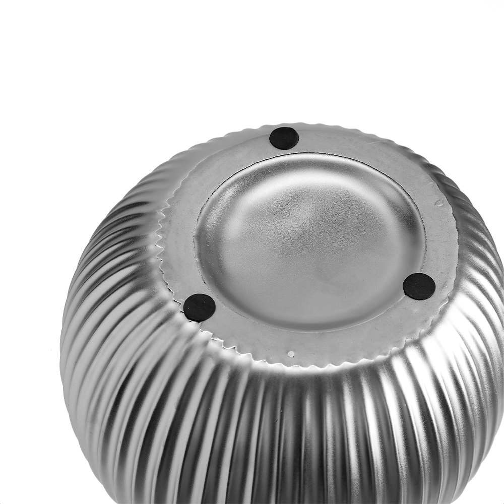 Living and Home Silver Artistic Gourd Flower Vase Image 6