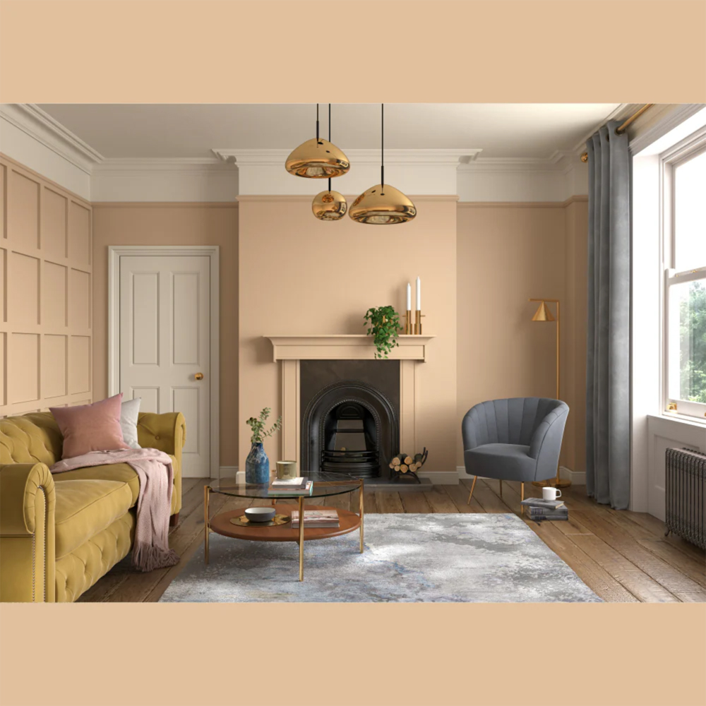 Dulux Heritage Walls and Ceilings Buff Velvet Matt Emulsion Paint 1L Image 4