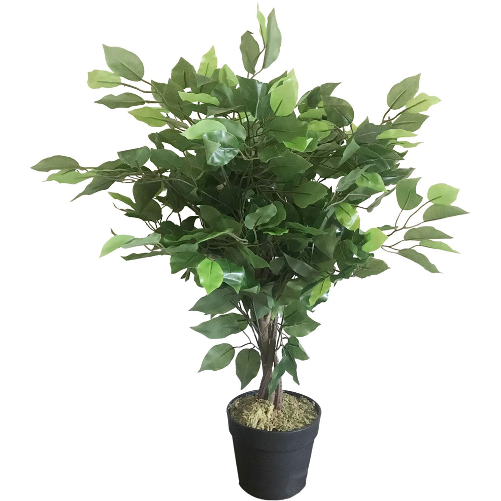 Leaf Ficus Artificial Tree Pot 2ft Image 1