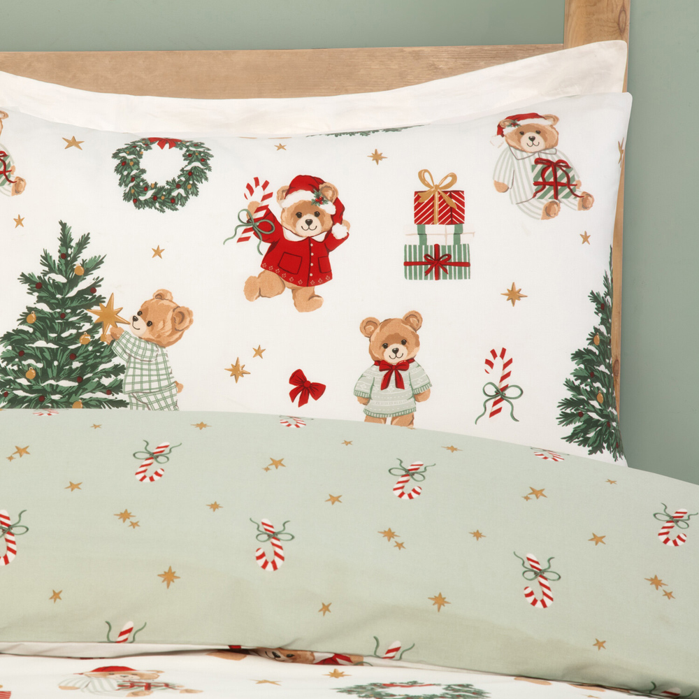 Buddy Bear Christmas Duvet Set Double Image 3