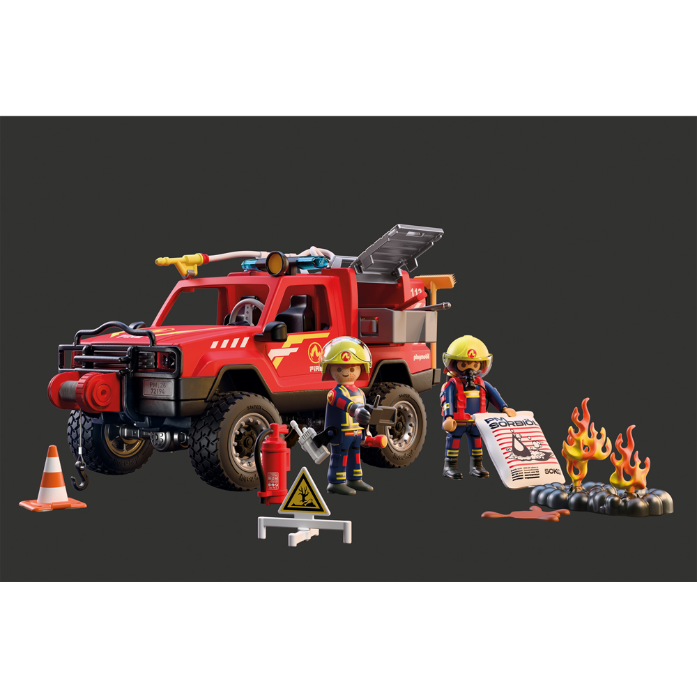 Playmobil Fire Pickup Truck Play Set 79 Piece Image 4