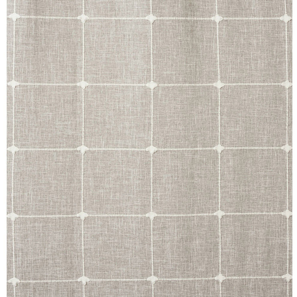 Divante Salcombe Natural Linen Check Curtains 228 x 168cm Image 4