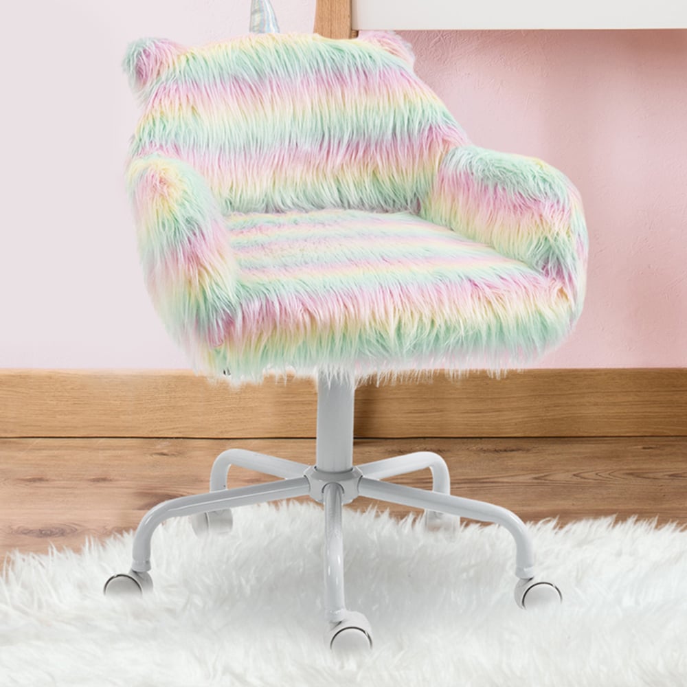 Portland Unicorn Multicolour Swivel Chair Image 1