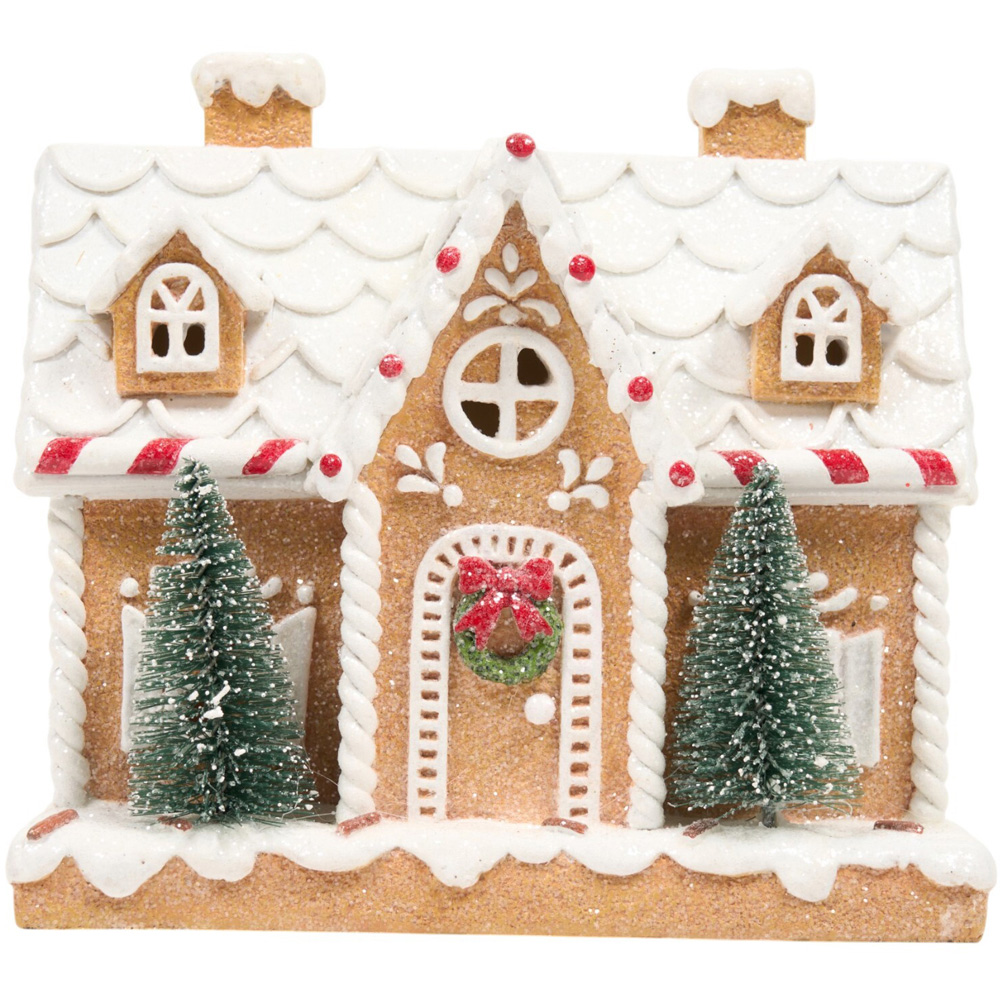 Light Up Gingerbread House Decoration Image 2