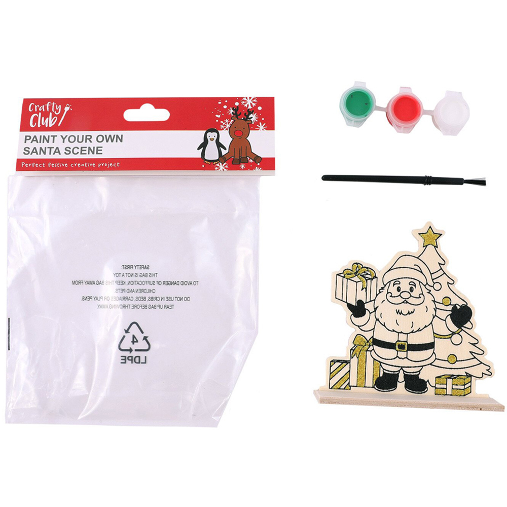 Crafty Club Paint Your Own Santa Scene Image 2