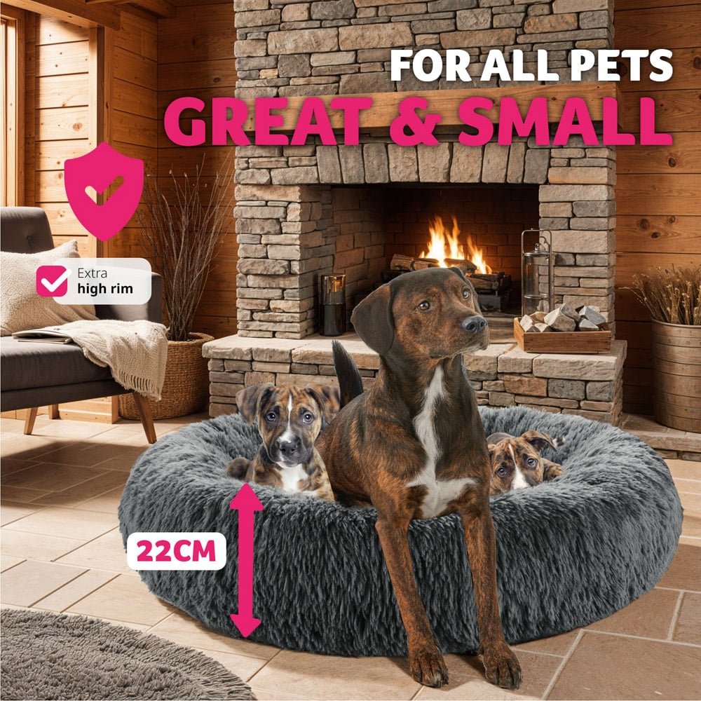 tectake Maja Donut Shaped Dog Bed 80 x 22cm Image 8