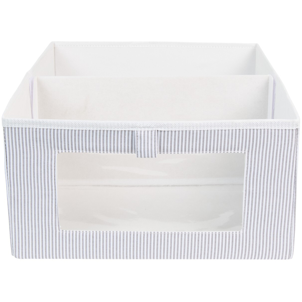 Living Solutions Drawer Organiser Grey Wide Image 2