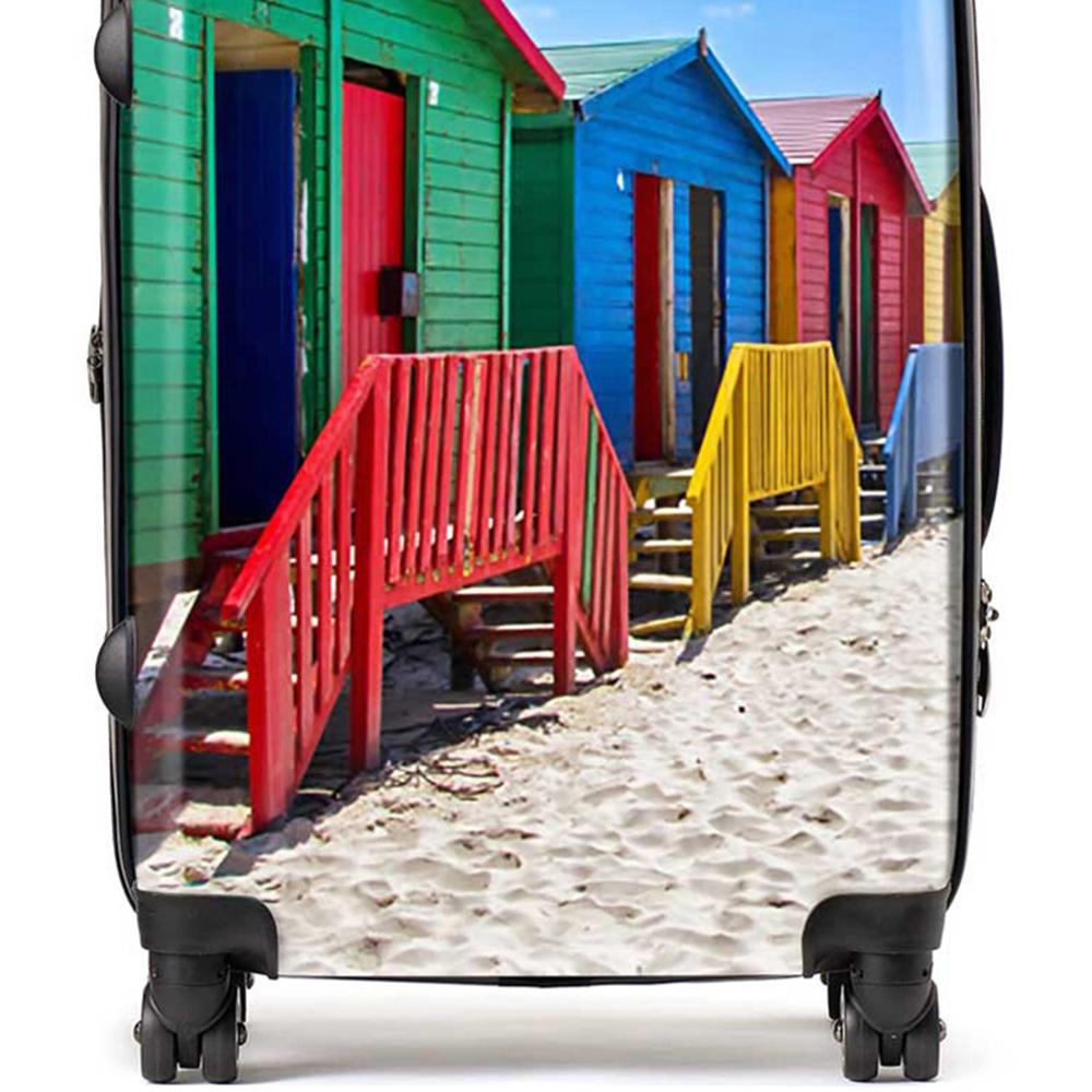 Warren Reed Designer Medium Beach Huts at Muizenberg Beach Cape Town South Africa Suitcase Image 2