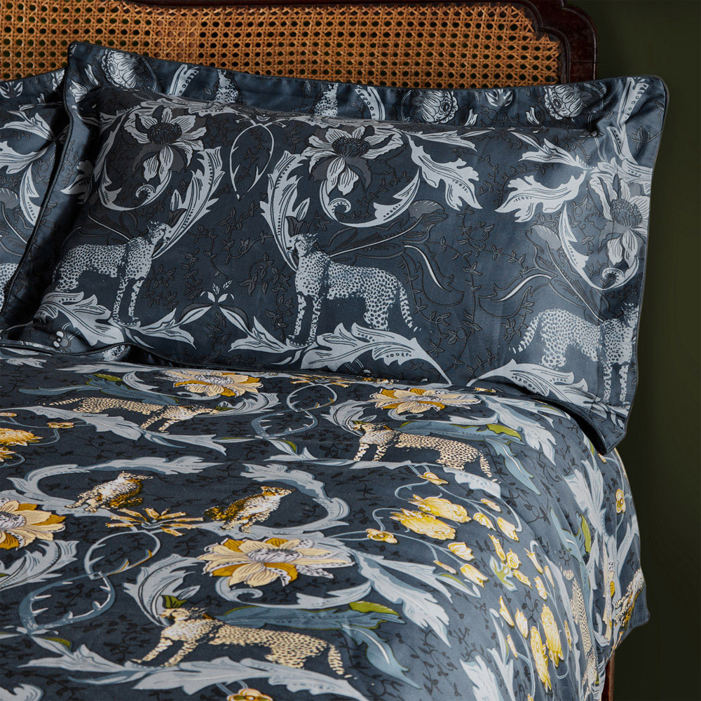 Paoletti Nouvilla Single Multicolour Cheetah Floral Duvet Cover Set Image 4
