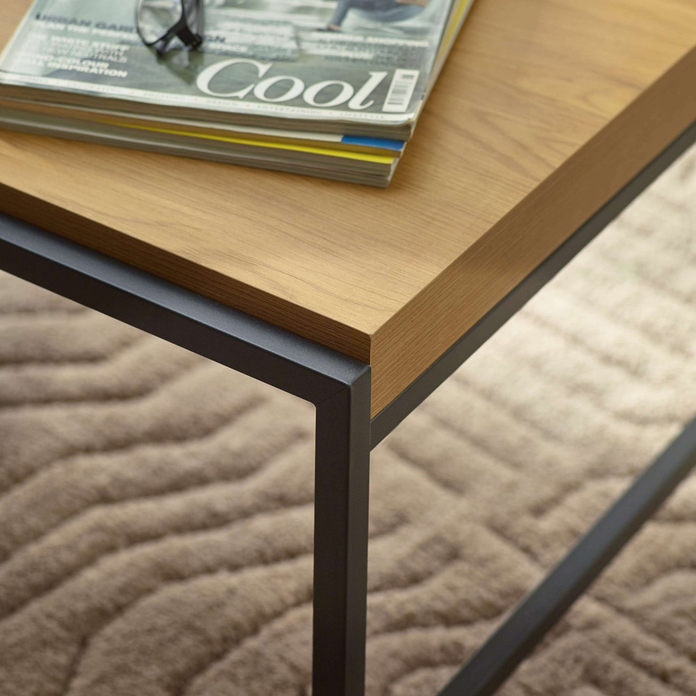 Julian Bowen Reuben Oak Effect Reversible Tray Coffee Table Image 6