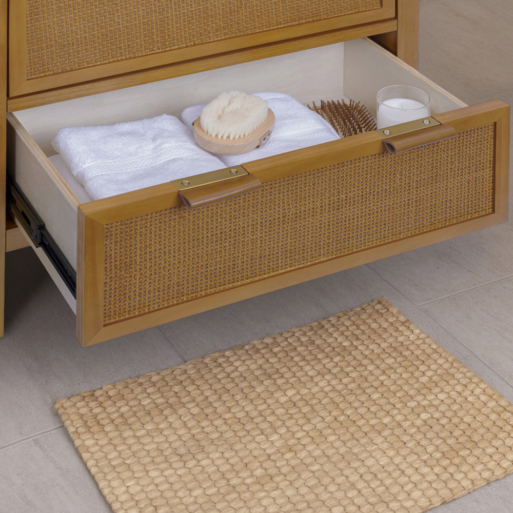 Teamson Home Hatteras 2 Door 3 Drawer Natural Linen Cabinet Image 7
