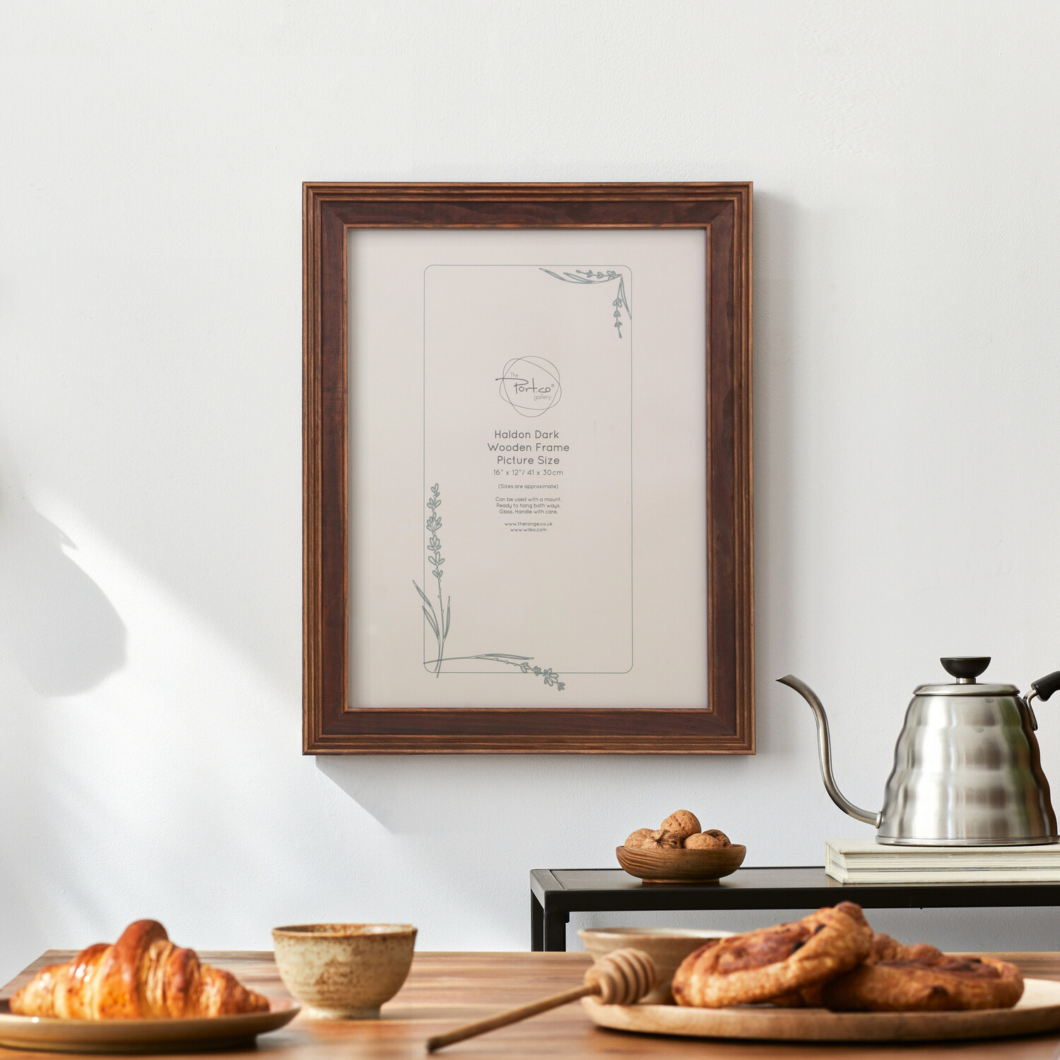 Haldon Wooden Frame Brown 16 x 12in Image 6