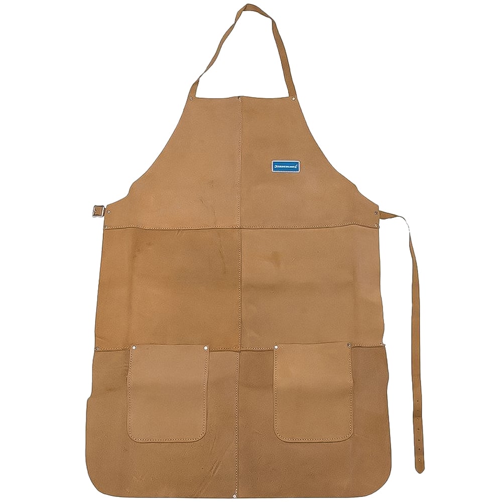 Silverline Full Length Welders Apron Brown Image 1