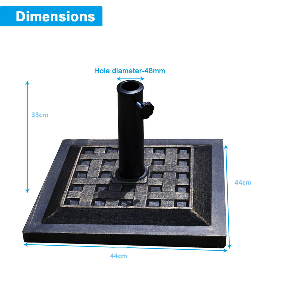 Costway Garden Square Parasol Base 12kg Image 9