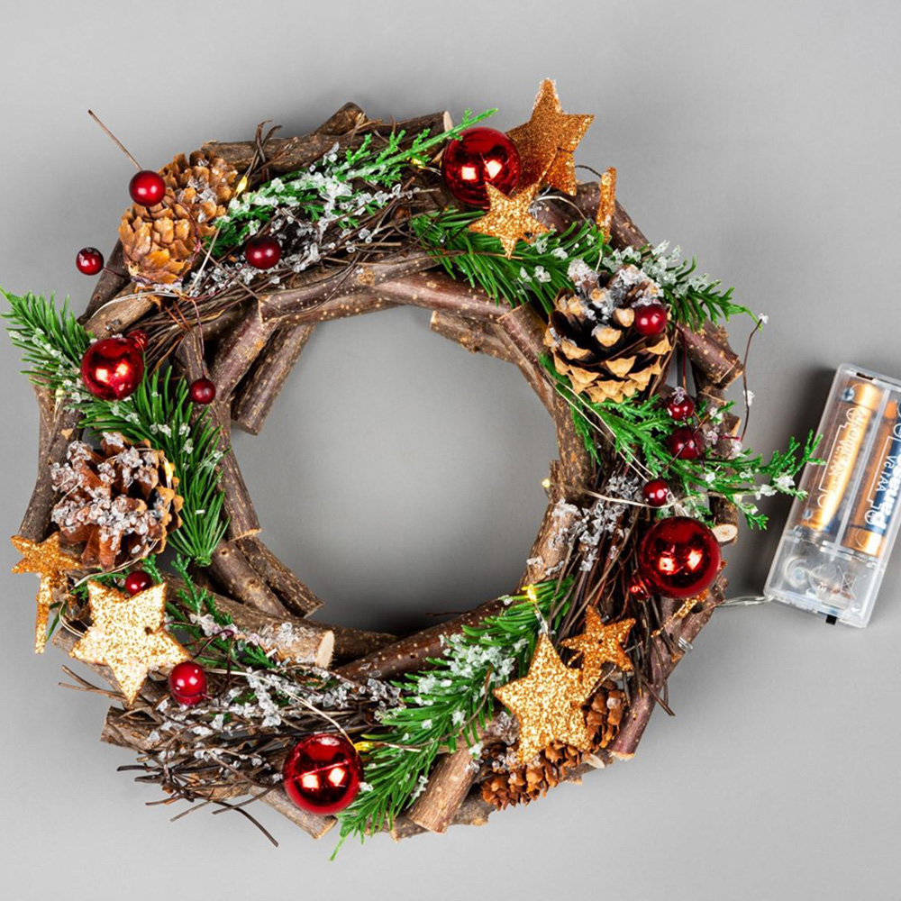 Shatchi Pre-Lit Xmas Home Hanging Decoration Image 3