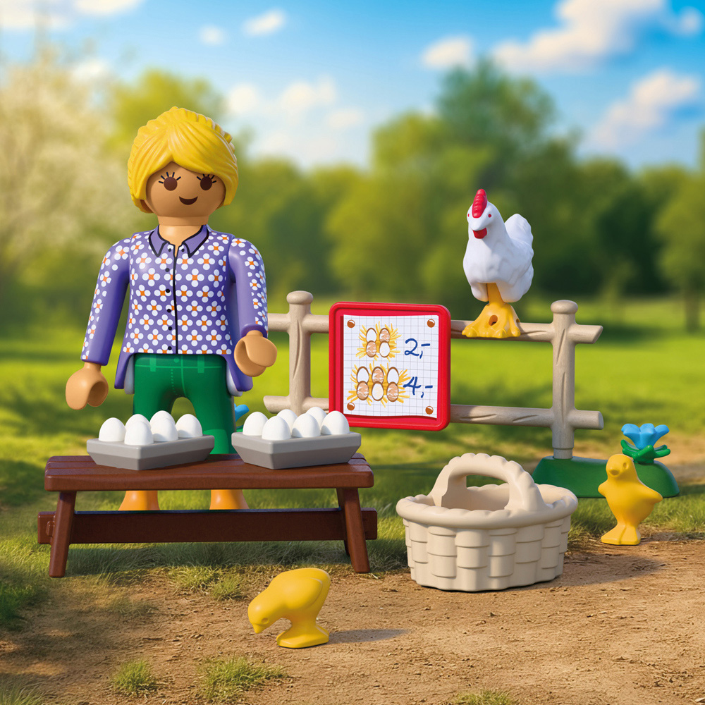Playmobil Country Young Shepherd Chicken Coop Playset 39 Piece Image 6