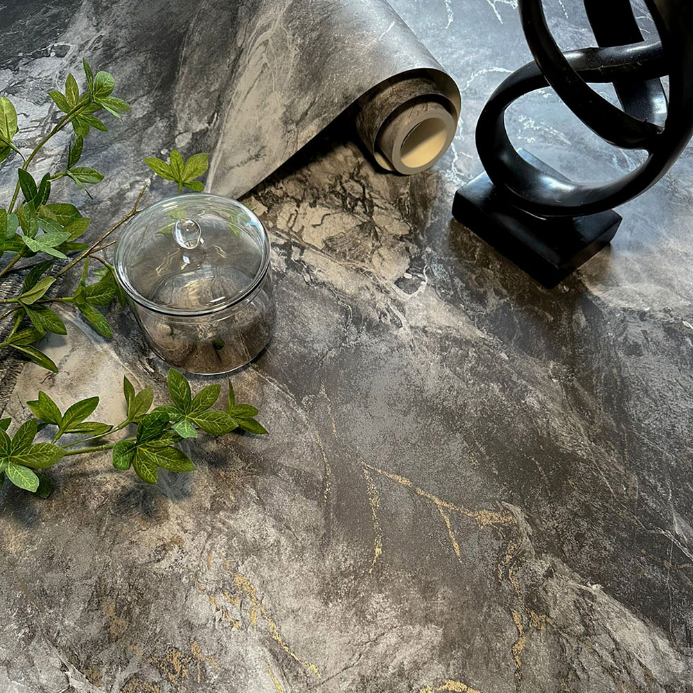 Belgravia Decor Marble Black and Gold Wallpaper Image 2