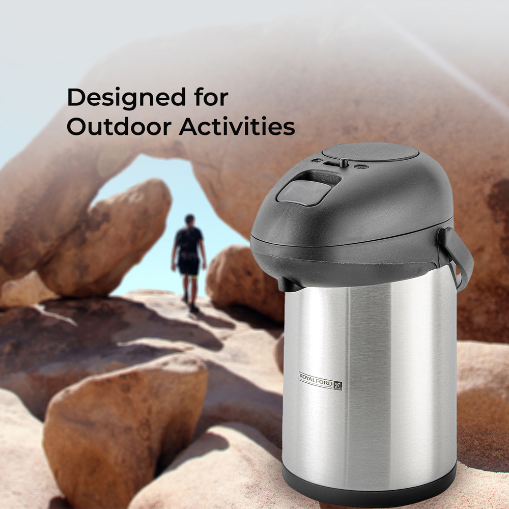 Royalford Stainless Steel Insulated Vacuum Thermal Flask 3L Image 6