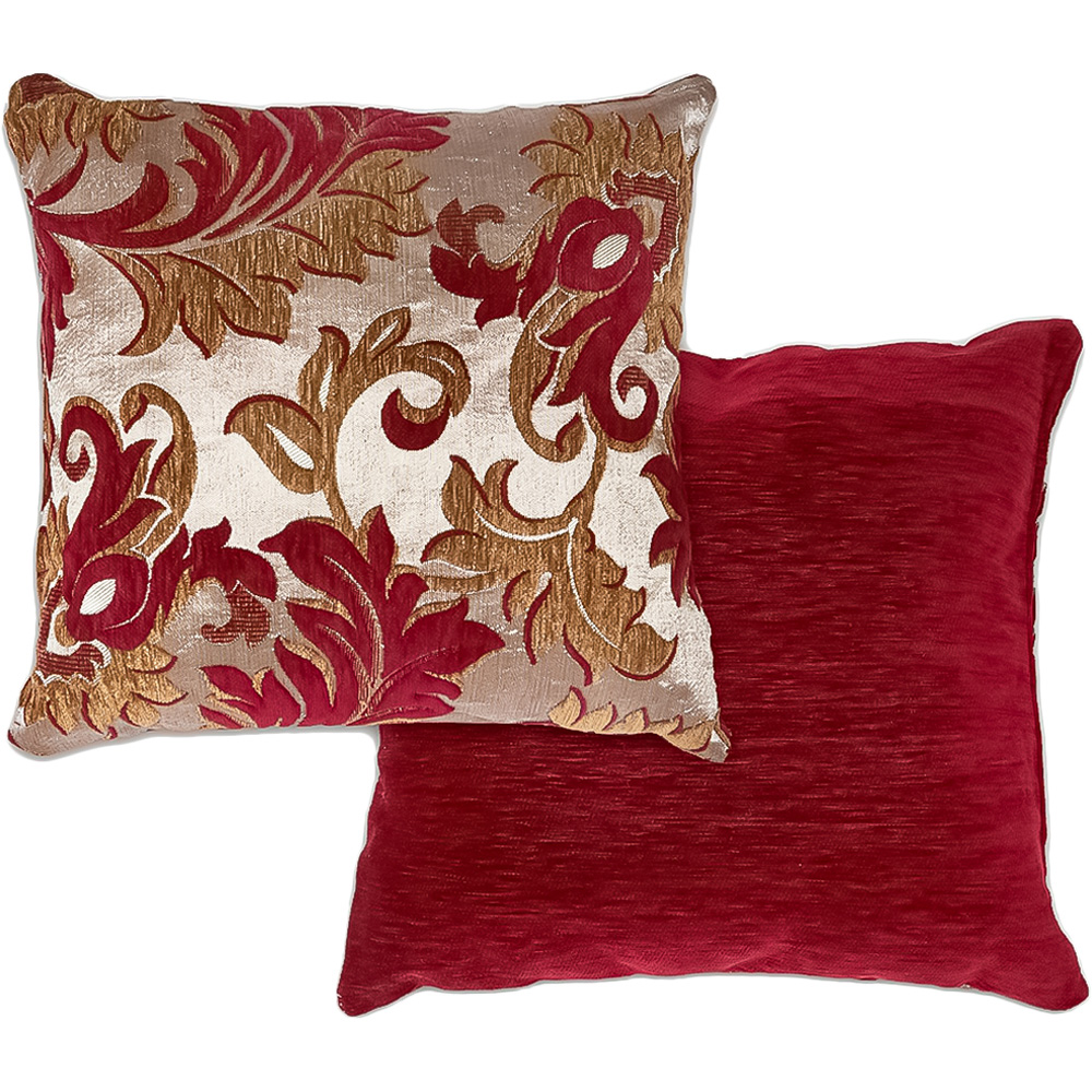 Serene Swirls Wine Cushion Cover 43 x 43cm Image