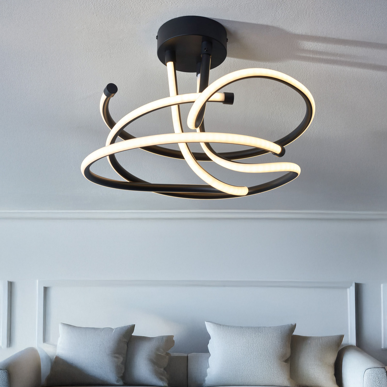 Luciana Flush Ceiling Light Image 6