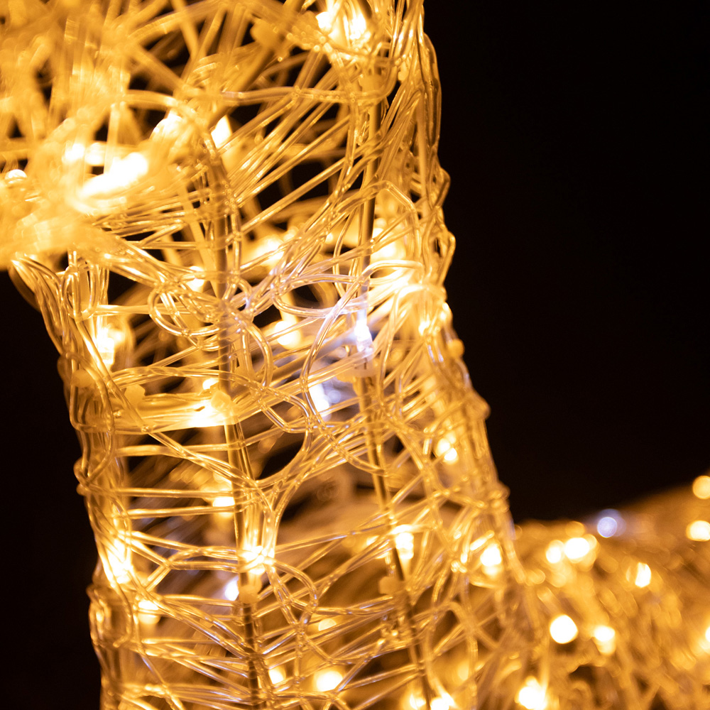 The Christmas Centre 200 LED Soft Acrylic Light-Up Stag Reindeer 4.4ft Image 7