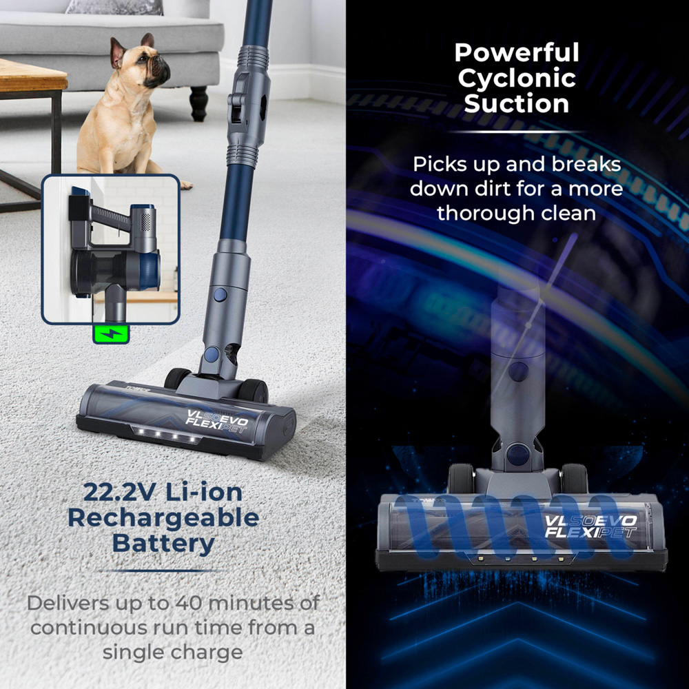 Tower VL50 Evo Flexi Pet 3-in-1 Cordless Vacuum Cleaner 22.2V Image 7