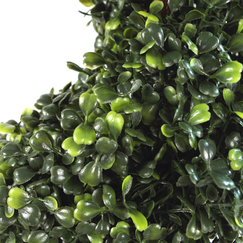 Leaf Boxwood Spiral Topiary Artificial Tree Pot 3ft Image 5