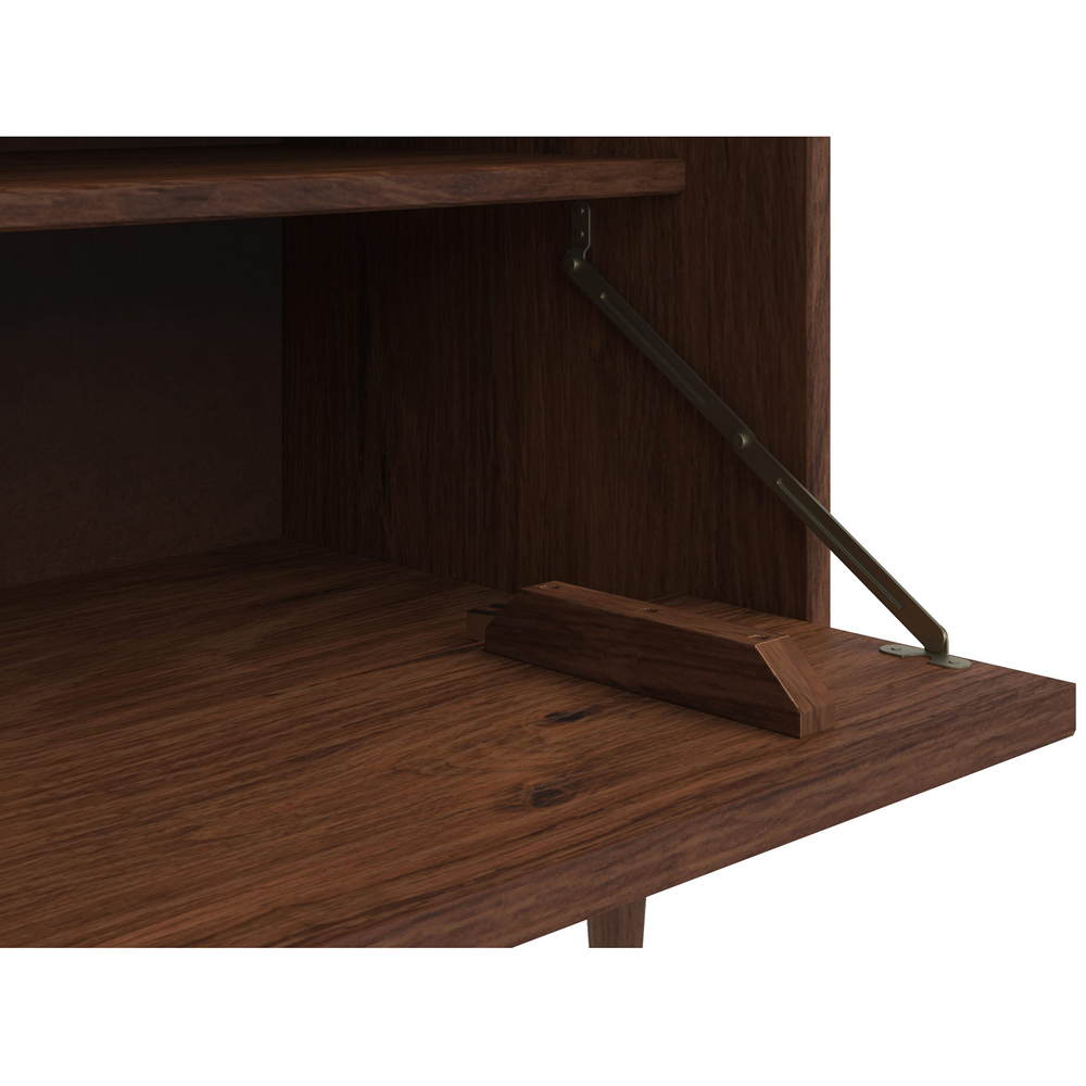 Loft24 Jerzy 2 Door Single Flap Door Stained Wax Lowboard Storage Cabinet Image 6