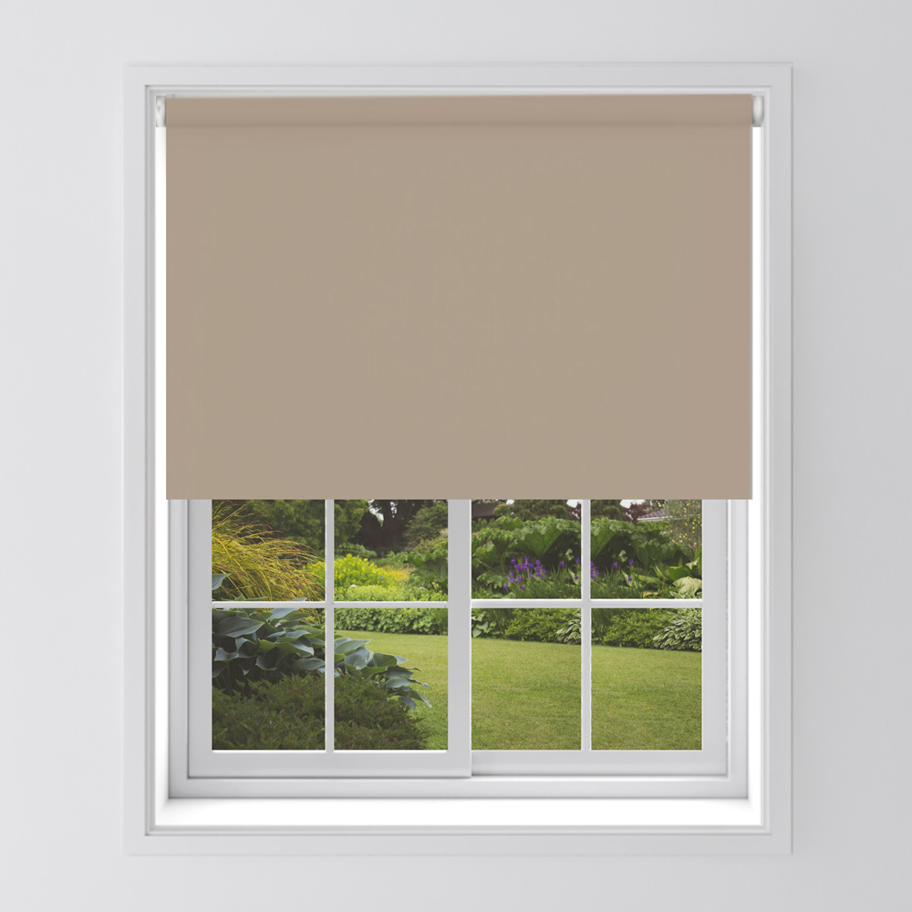 Caecus Cappuccino Blackout Roller Blind 60 x 210cm Image 1