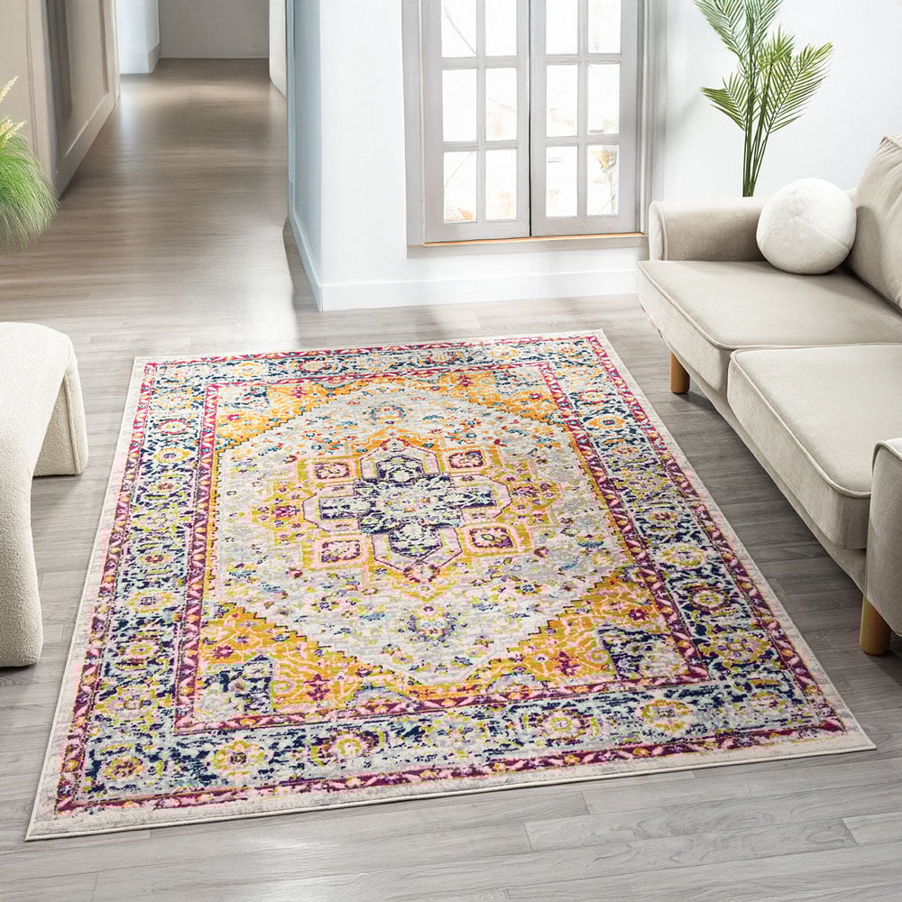 Desire Rugs San Marino Multicolour Floral Rug 120 x 170cm Image 2