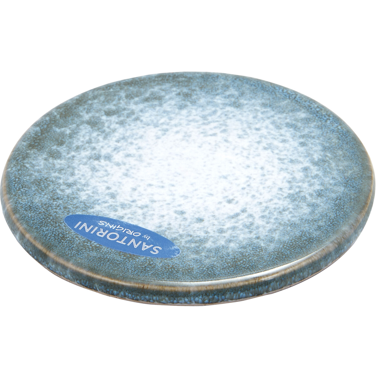 Santorini Reactive Glaze Coaster - Blue Image 2