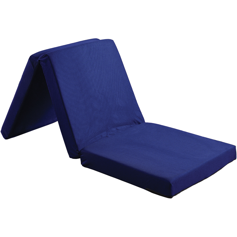 Visco Therapy Single Blue Folding Futon Z Bed Mattress Image 2