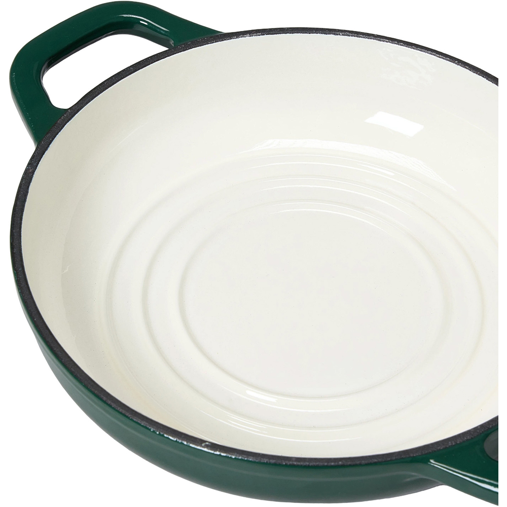 Living and Home 4.4L Green Enamelled Cast Iron Bread Dutch Oven with Lid Image 6
