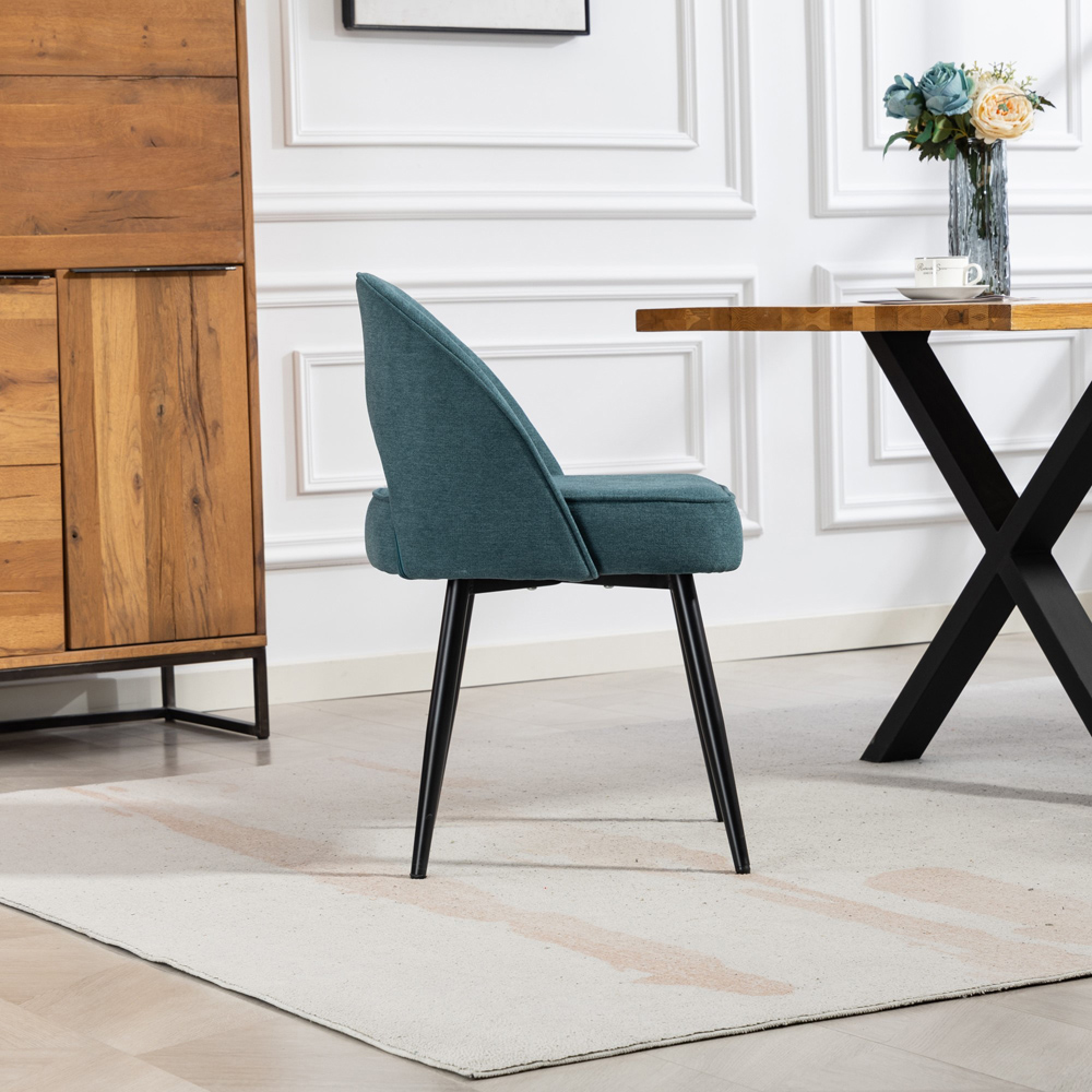 Artemis Home Ashley Set of 2 Teal Dining Chairs Image 5