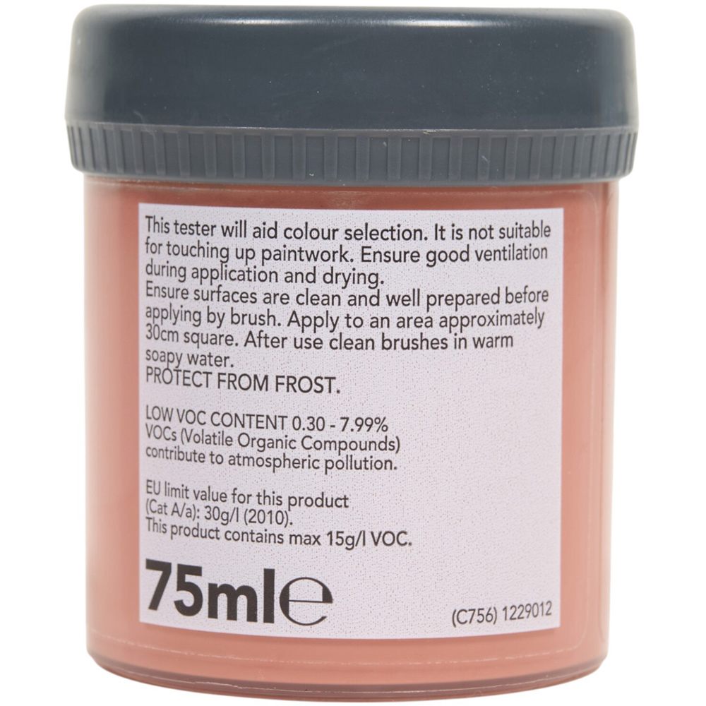 wilko Emulsion Paint Tester Pot Clay Rose Image 3