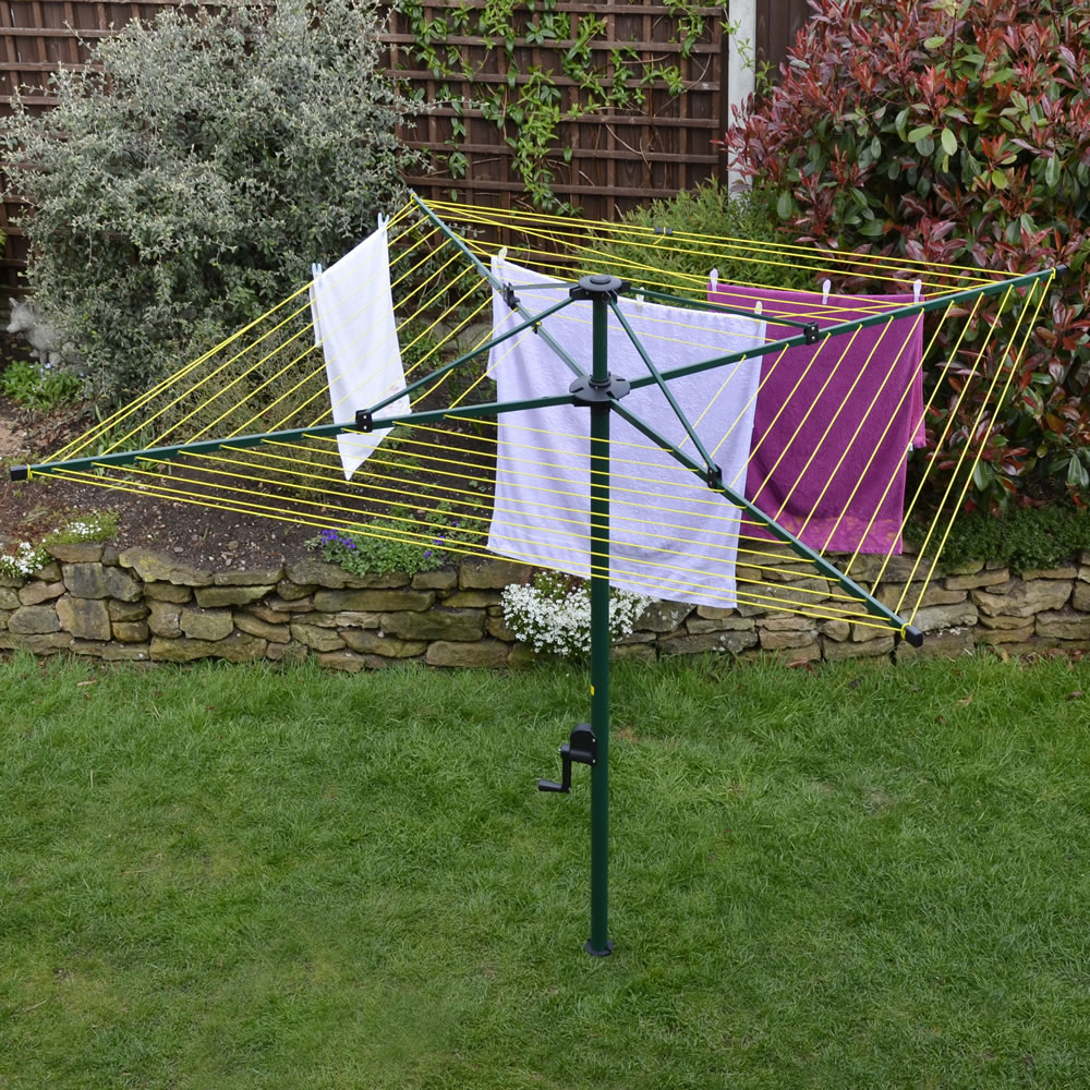 Better Home Rotary Airer with Hoist 60m Wilko