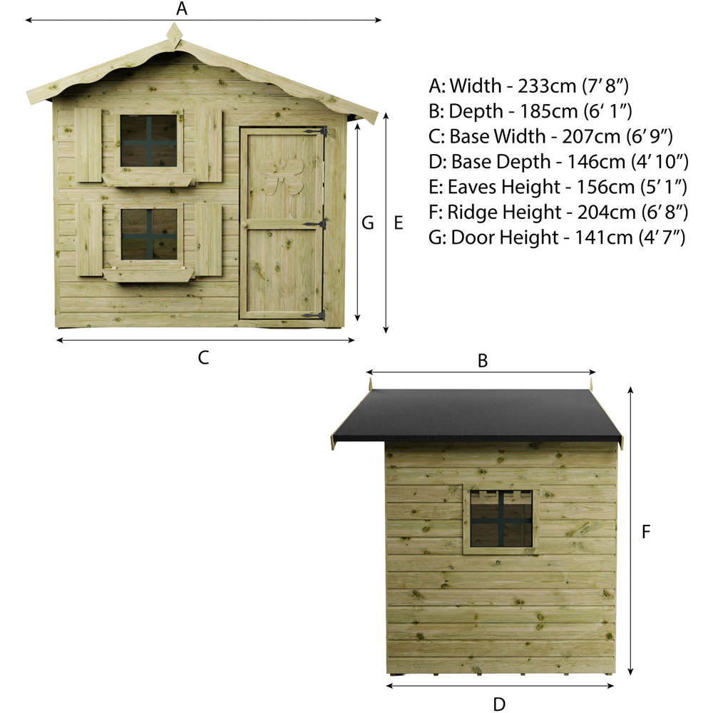Mercia Double Storey Playhouse 7 x 5ft Image 8