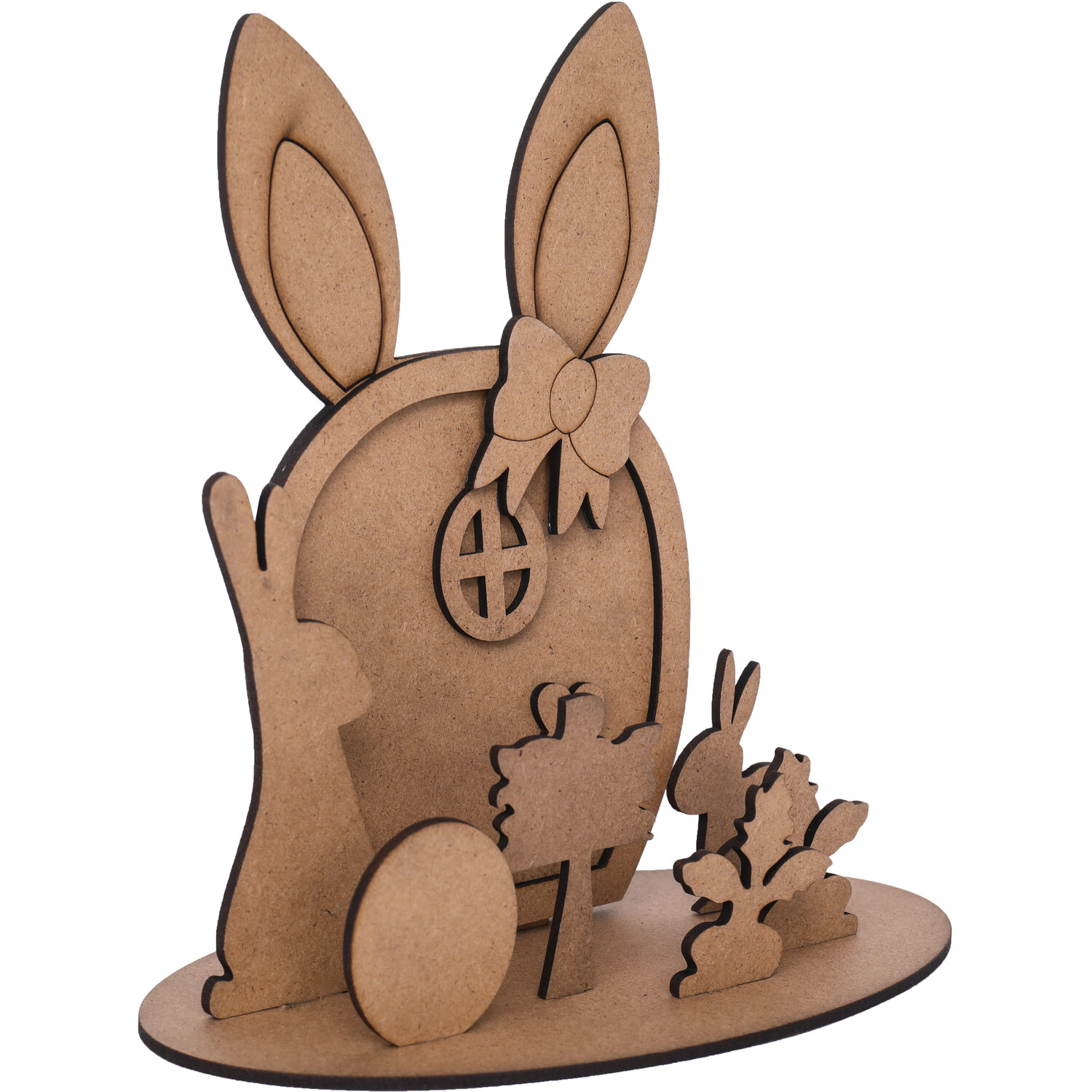Bunny Door Scene - Brown Image 2