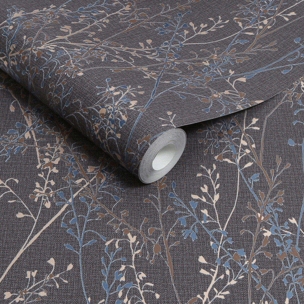 Boutique Breeze Sprig Navy Wallpaper Image 2
